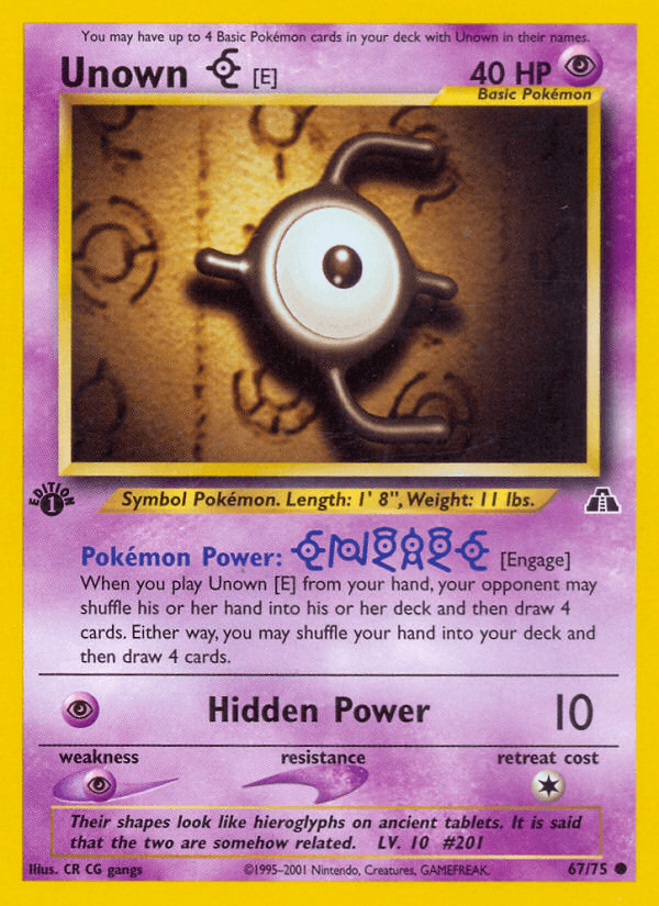 Unown [E] — Neo Discovery #67