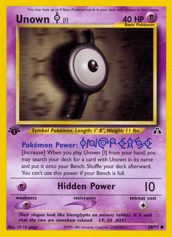 Unown [I] — Neo Discovery #68