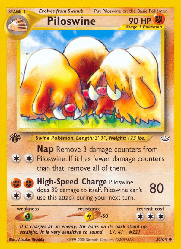 Piloswine — Neo Revelation #36