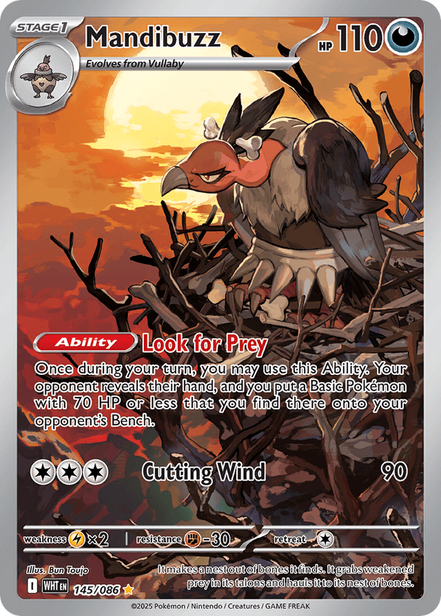 Mandibuzz — White Flare #145