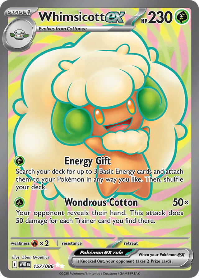 Whimsicott ex — White Flare #157