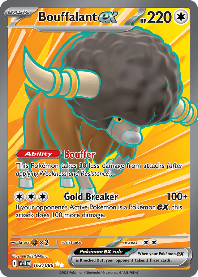 Bouffalant ex — White Flare #162