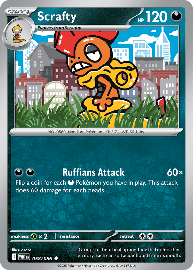 Scrafty — White Flare #58