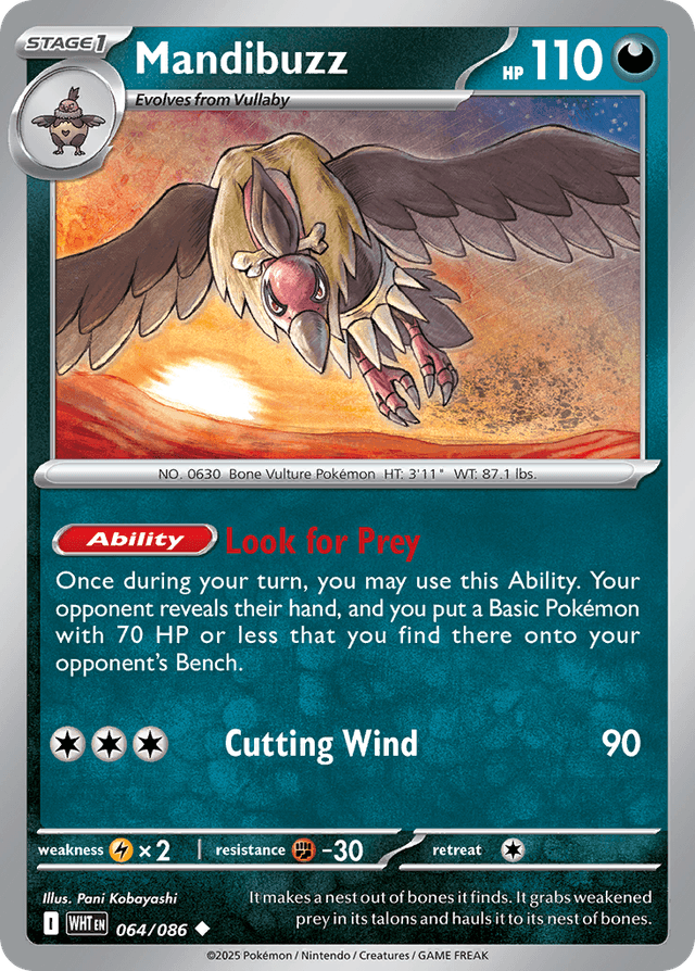 Mandibuzz — White Flare #64