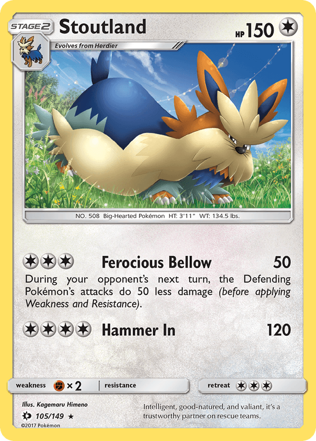 Stoutland — Sun & Moon #105