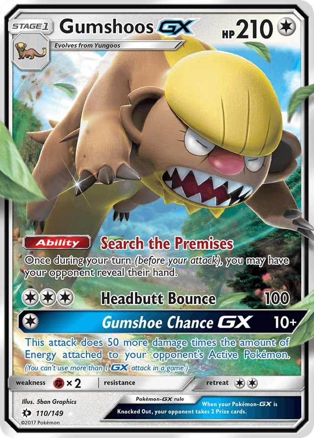 Gumshoos-GX — Sun & Moon #110