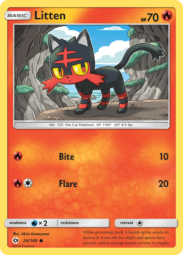 Litten — Sun & Moon #24