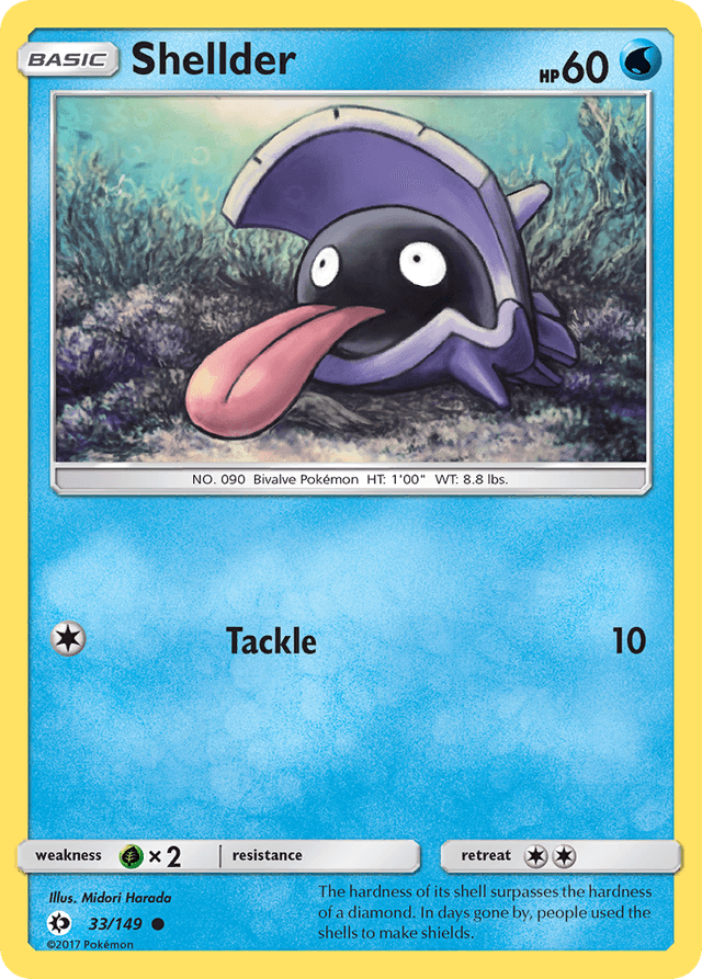 Shellder — Sun & Moon #33