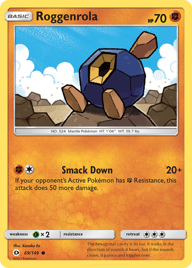 Roggenrola — Sun & Moon #69
