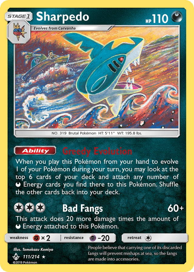 Sharpedo — Unbroken Bonds #111