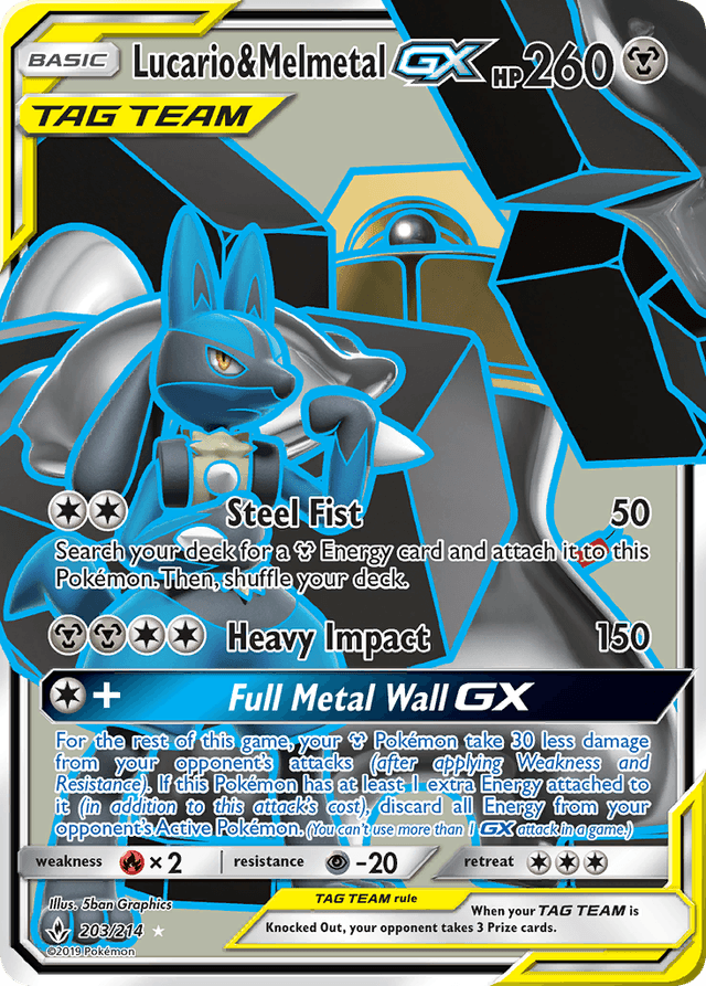 Lucario & Melmetal-GX — Unbroken Bonds #203
