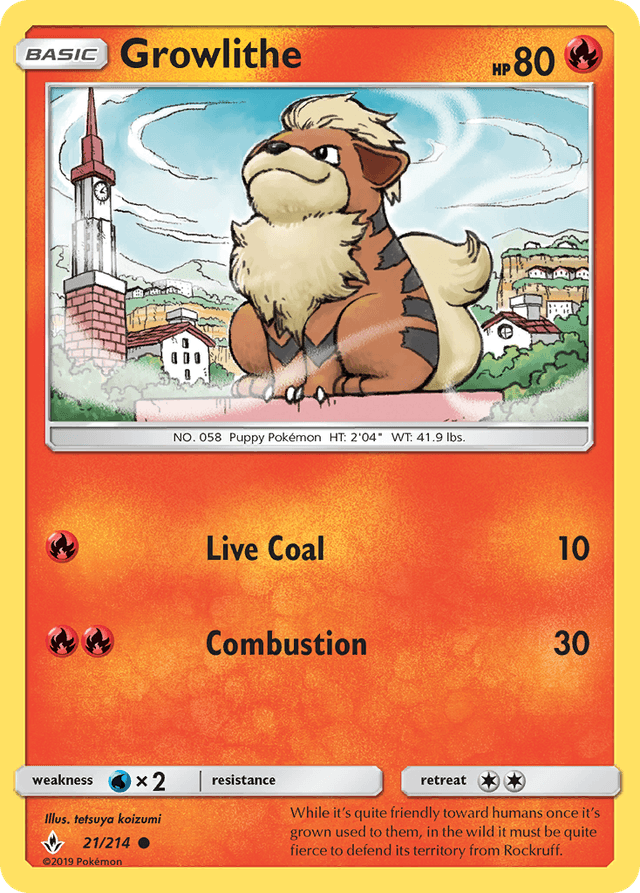 Growlithe — Unbroken Bonds #21