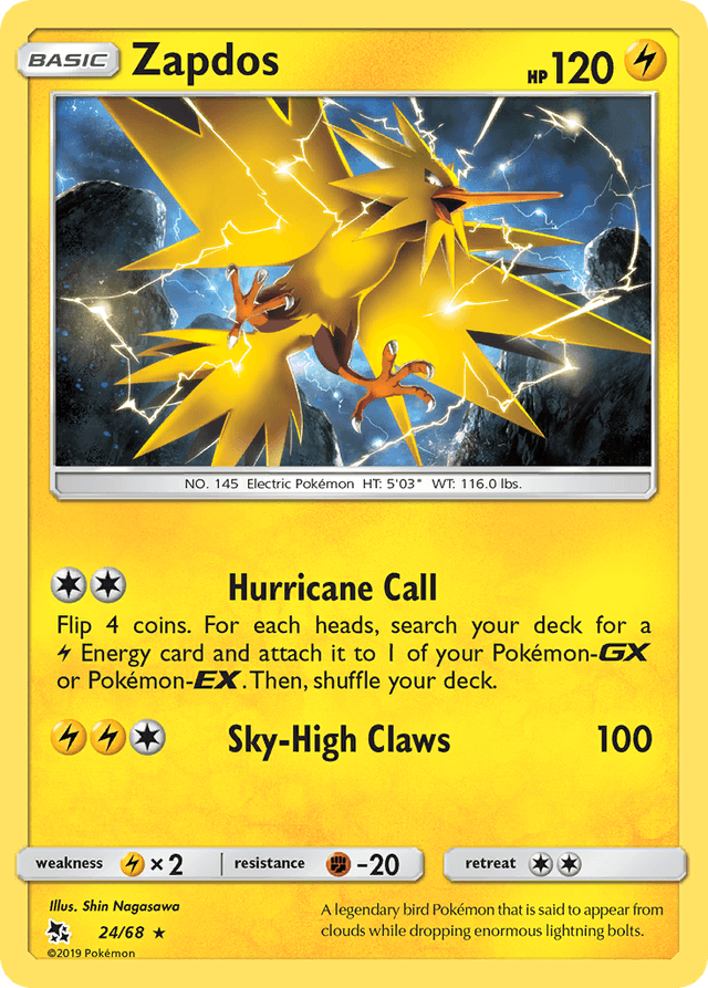 Zapdos — Hidden Fates #24
