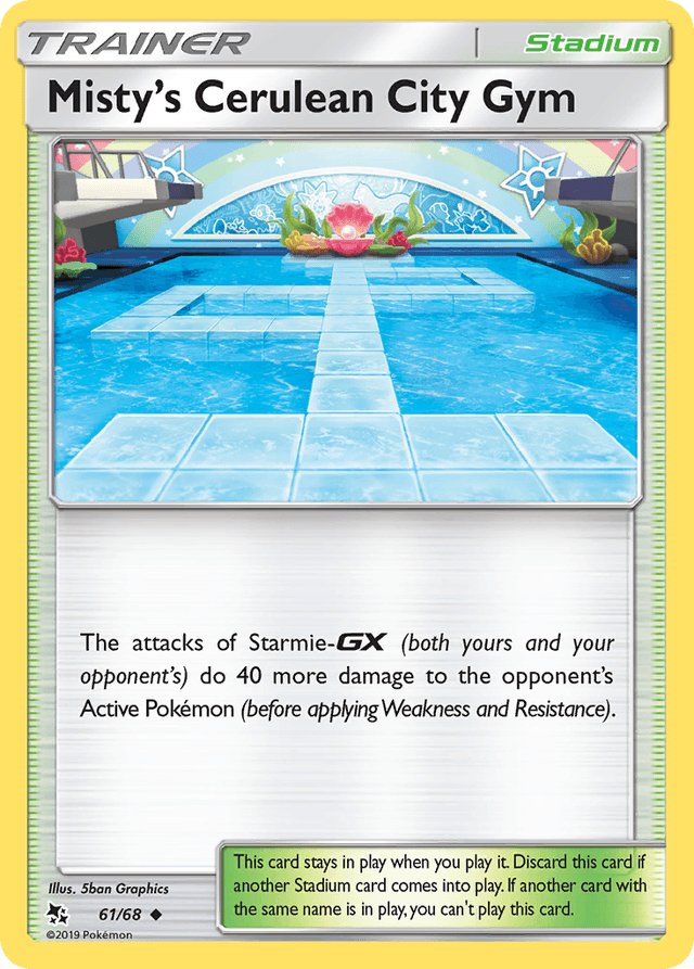 Misty's Cerulean City Gym — Hidden Fates #61