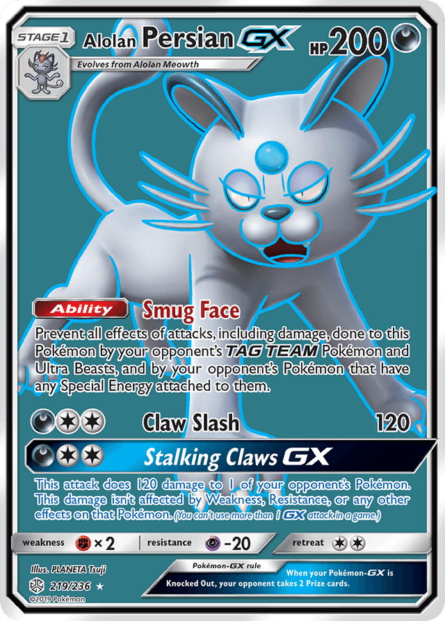 Alolan Persian-GX — Cosmic Eclipse #219