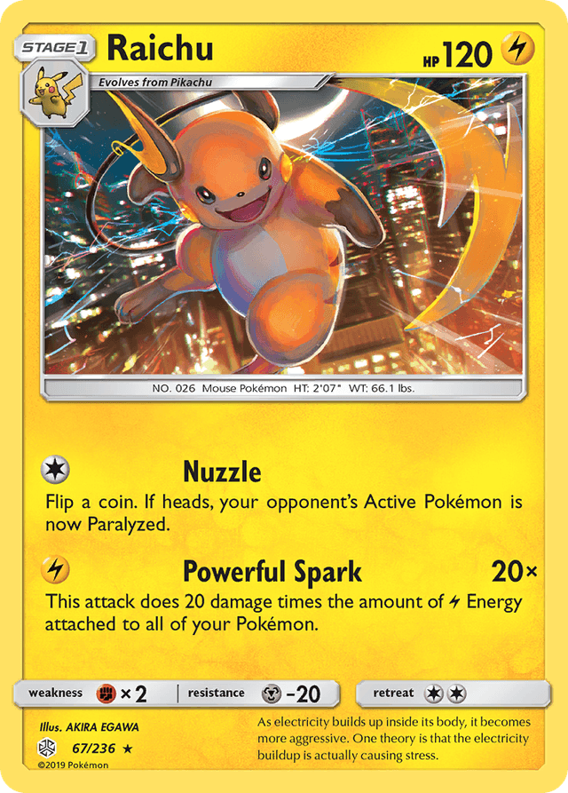 Raichu — Cosmic Eclipse #67