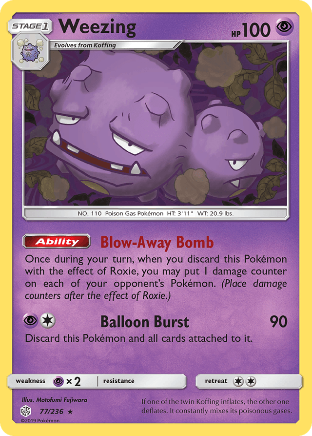 Weezing — Cosmic Eclipse #77