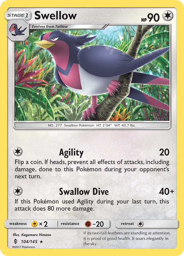 Swellow — Guardians Rising #104