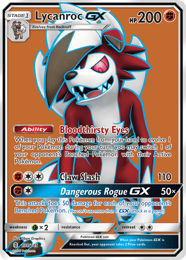 Lycanroc-GX — Guardians Rising #138