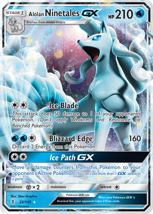 Alolan Ninetales-GX — Guardians Rising #22
