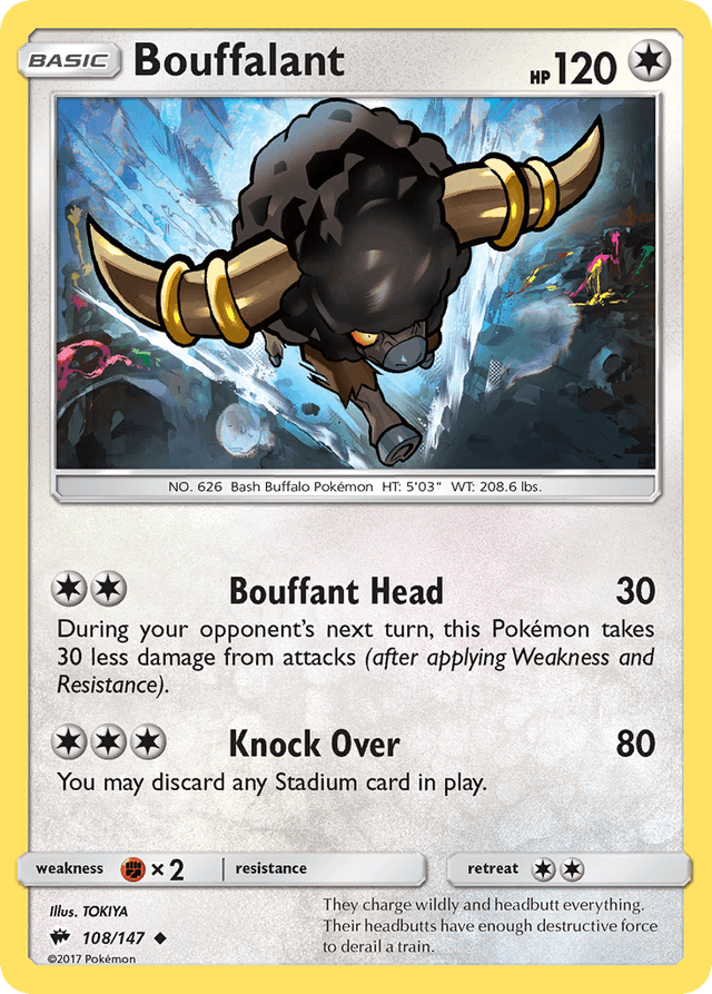 Bouffalant — Burning Shadows #108