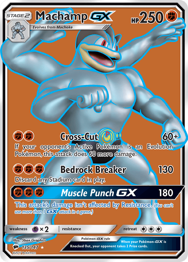 Machamp-GX — Burning Shadows #135