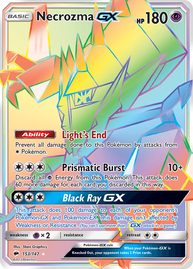 Necrozma-GX — Burning Shadows #153