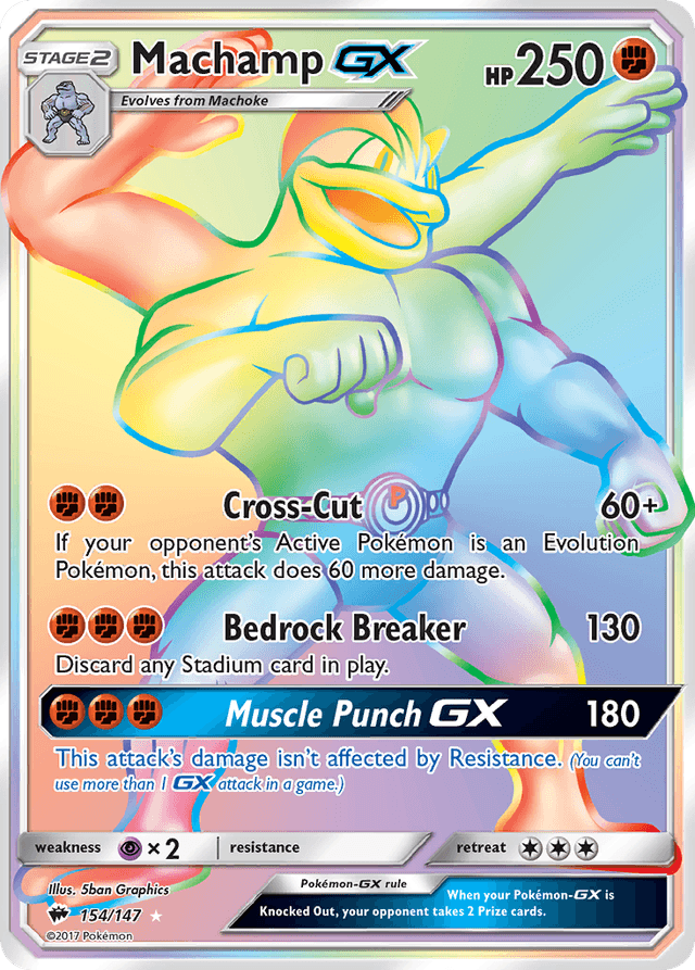 Machamp-GX — Burning Shadows #154