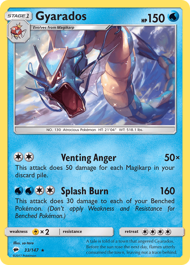 Gyarados — Burning Shadows #33