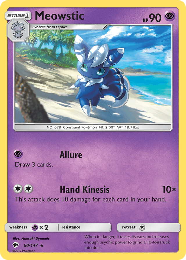 Meowstic — Burning Shadows #60