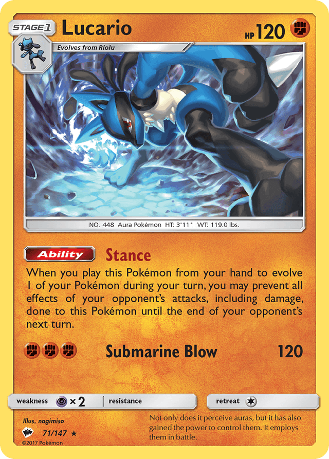 Lucario — Burning Shadows #71
