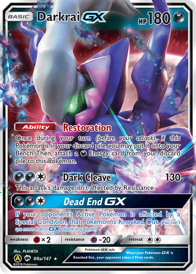 Darkrai-GX — Burning Shadows #88a