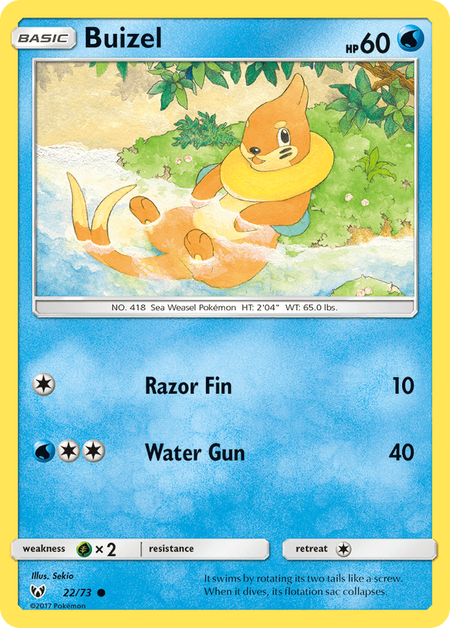Buizel — Shining Legends #22