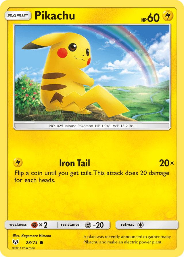 Pikachu — Shining Legends #28