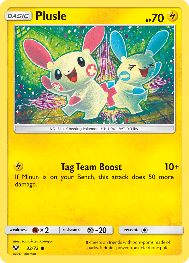 Plusle — Shining Legends #33