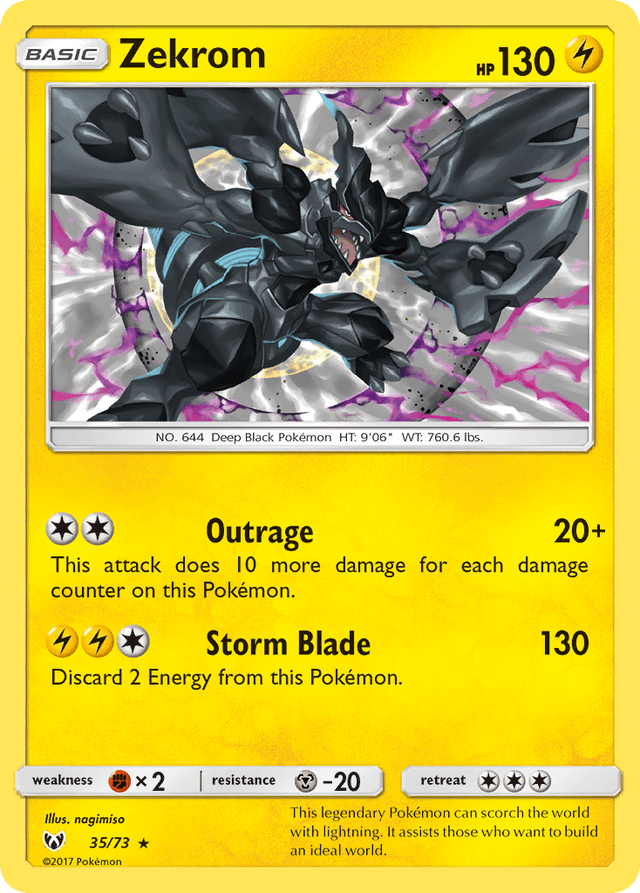Zekrom — Shining Legends #35