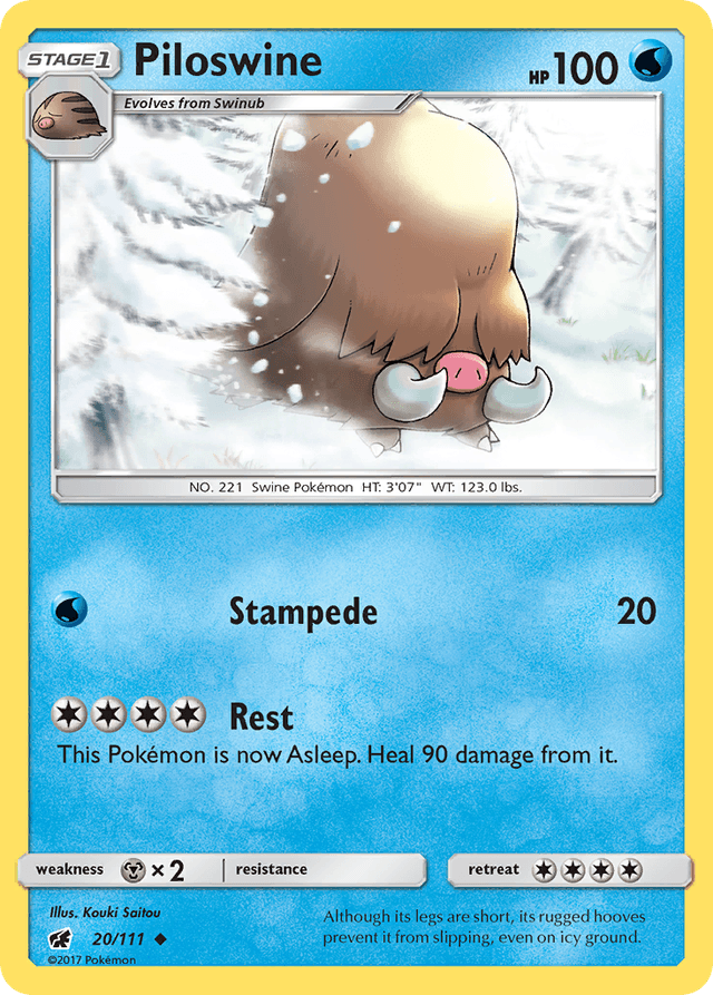 Piloswine — Crimson Invasion #20
