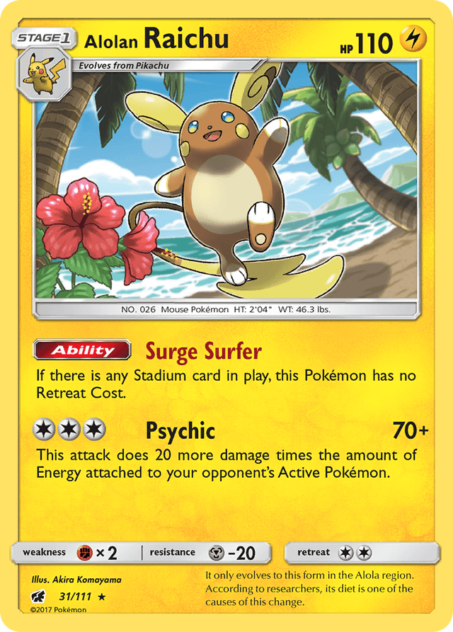 Alolan Raichu — Crimson Invasion #31