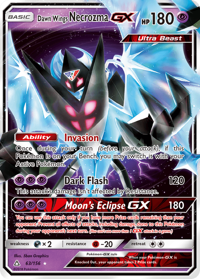 Dawn Wings Necrozma-GX — Ultra Prism #63