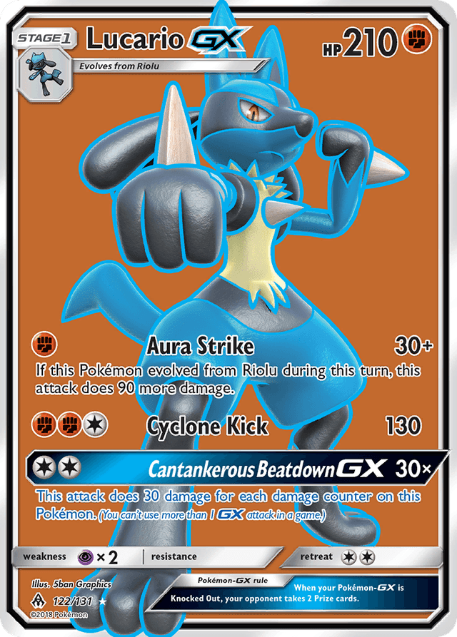 Lucario-GX — Forbidden Light #122