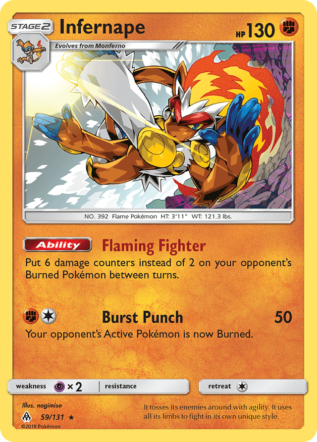 Infernape — Forbidden Light #59