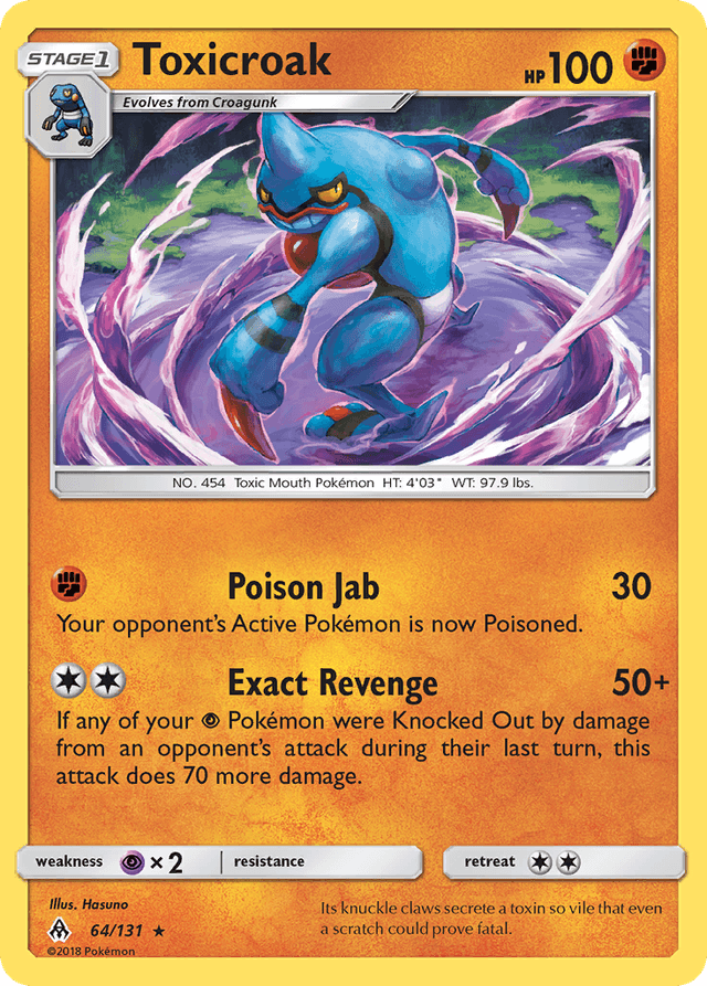 Toxicroak — Forbidden Light #64