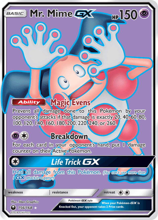 Mr. Mime-GX — Celestial Storm #156