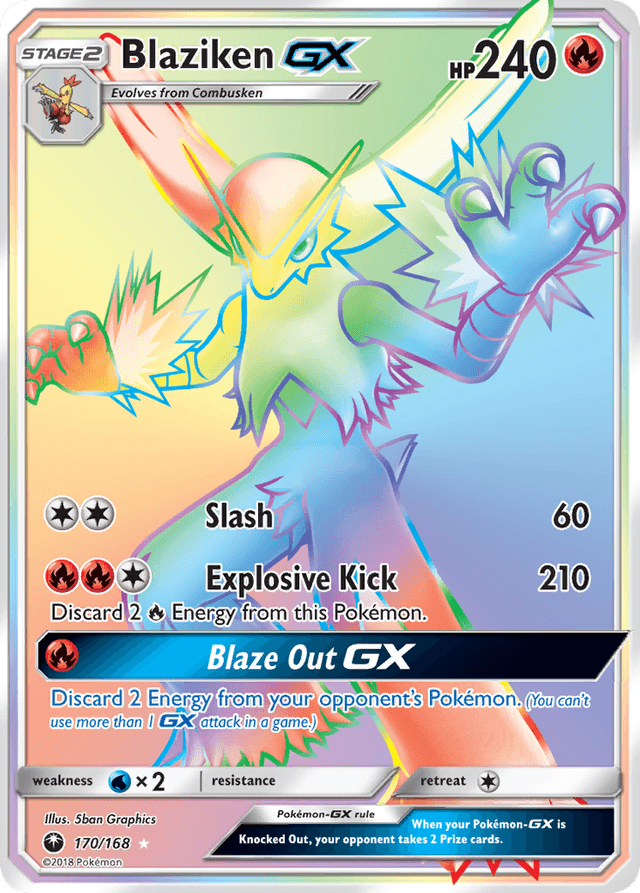 Blaziken-GX — Celestial Storm #170