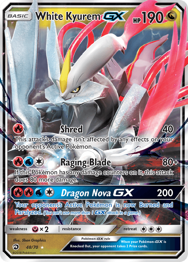White Kyurem-GX — Dragon Majesty #48