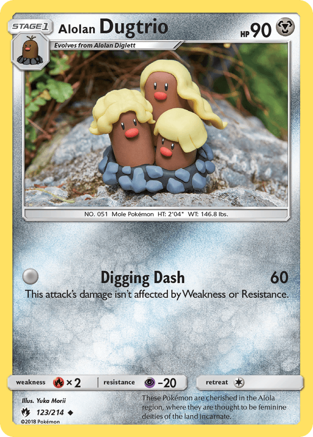 Alolan Dugtrio — Lost Thunder #123