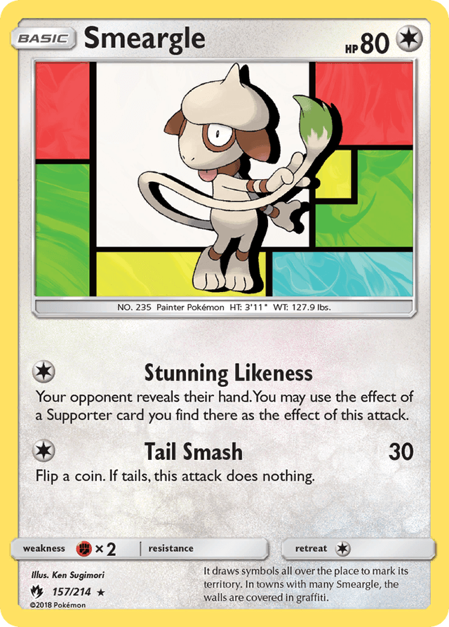Smeargle — Lost Thunder #157