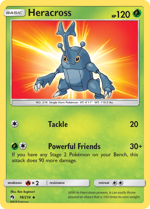 Heracross — Lost Thunder #18