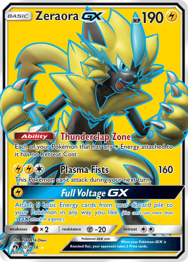 Zeraora-GX — Lost Thunder #201