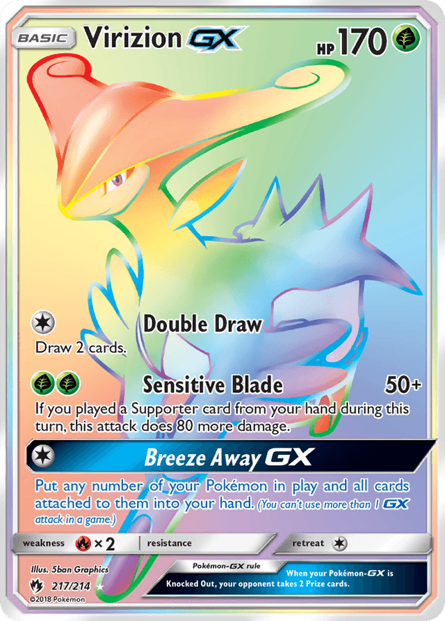 Virizion-GX — Lost Thunder #217